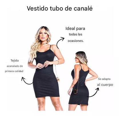 Vestido corto de verano con tirantes finos para mujer, vestido sexy 2025