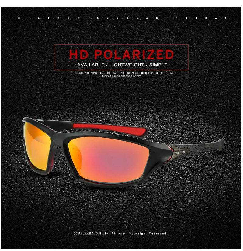 Gafas de sol polarizadas de alta definición para hombres y mujeres, gafas de sol para deportes al aire libre, pesca, protección UV400, gafas de conducción