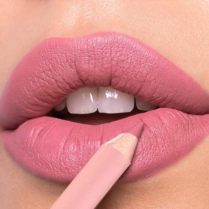 Lápiz delineador de labios mate de 12 colores, resistente al agua, con efecto voluminizador, lápiz labial natural, color rosa nude, contorno de labios profesional, maquillaje