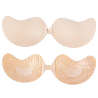 Sujetador adhesivo invisible sin tirantes, sujetadores push up sin tirantes, lencería para mujer, cubre pezones de silicona sin costuras, ropa interior tipo bralette