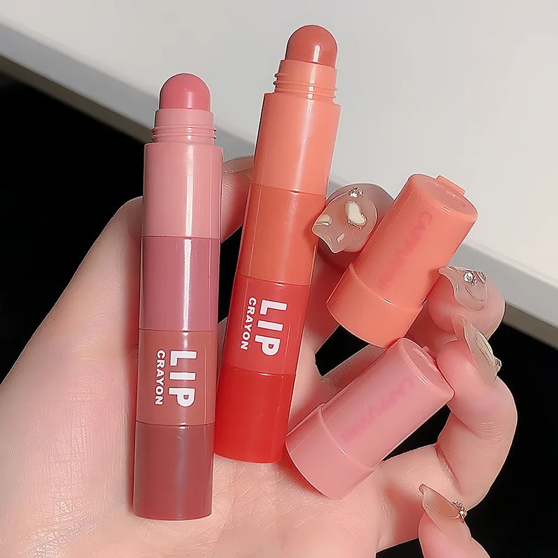 Kit de lápiz labial mate 4 en 1, conjunto de lápiz labial rojo sexy aterciopelado, taza antiadherente, lápiz labial multicolor, maquillaje, conjunto cosmético de labios