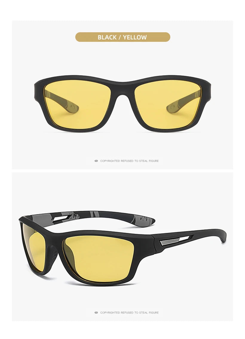 Gafas de sol polarizadas de alta definición para hombres y mujeres, gafas de sol para deportes al aire libre, pesca, protección UV400, gafas de conducción