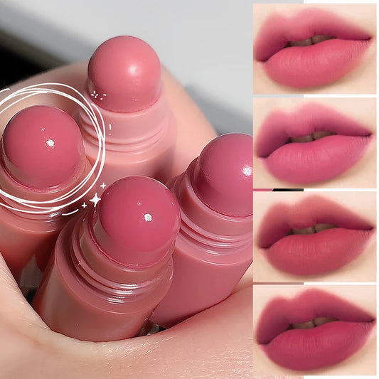 Kit de lápiz labial mate 4 en 1, conjunto de lápiz labial rojo sexy aterciopelado, taza antiadherente, lápiz labial multicolor, maquillaje, conjunto cosmético de labios