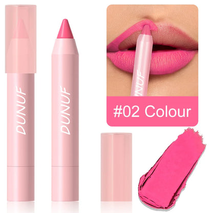 Lápiz labial de 18 colores, resistente al agua, sexy, rojo, mate, tinte de contorno, lápiz labial duradero, antiadherente, lápiz delineador de labios, maquillaje cosmético