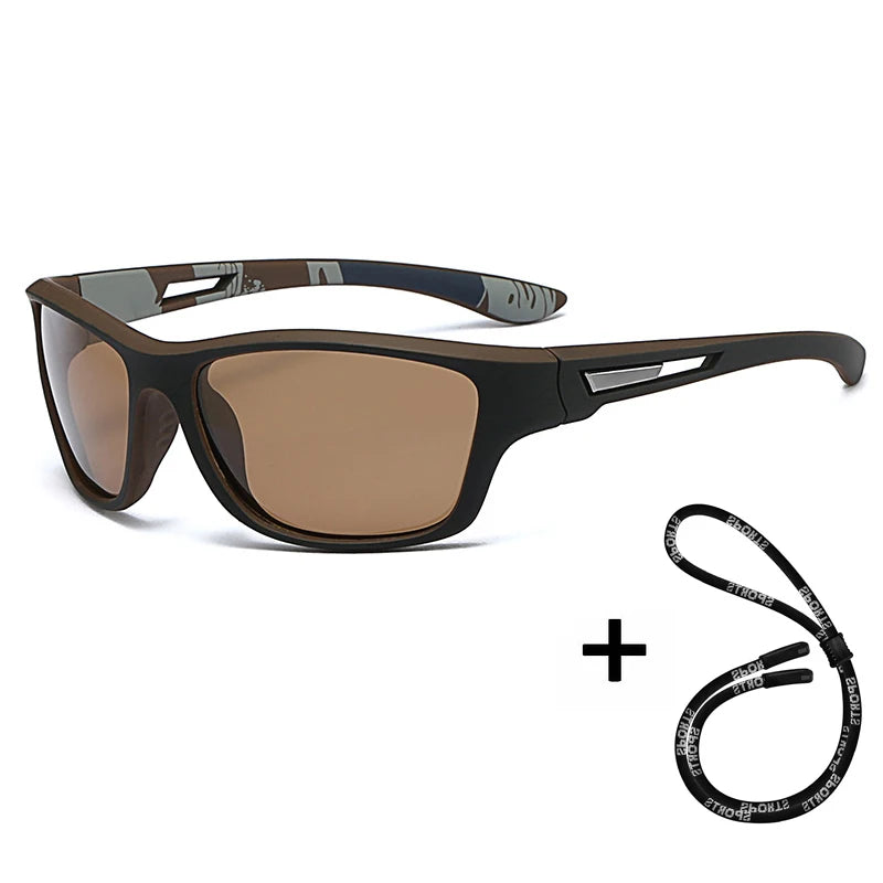 Gafas de sol polarizadas de alta definición para hombres y mujeres, gafas de sol para deportes al aire libre, pesca, protección UV400, gafas de conducción